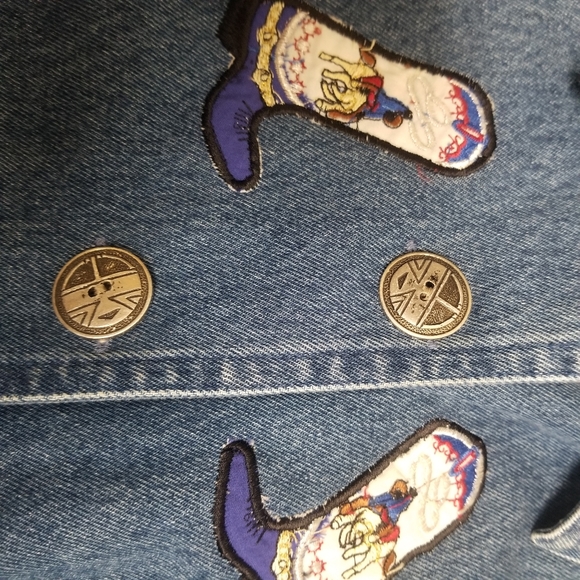 Don't Mess With Texas Blue Denim Boot Jacket - Lrg - Picture 5 of 7